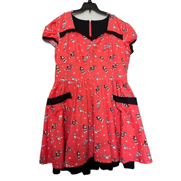 Handmade Disney Retro‎ dress no size (see measurements) pink and black - Picture 1 of 4